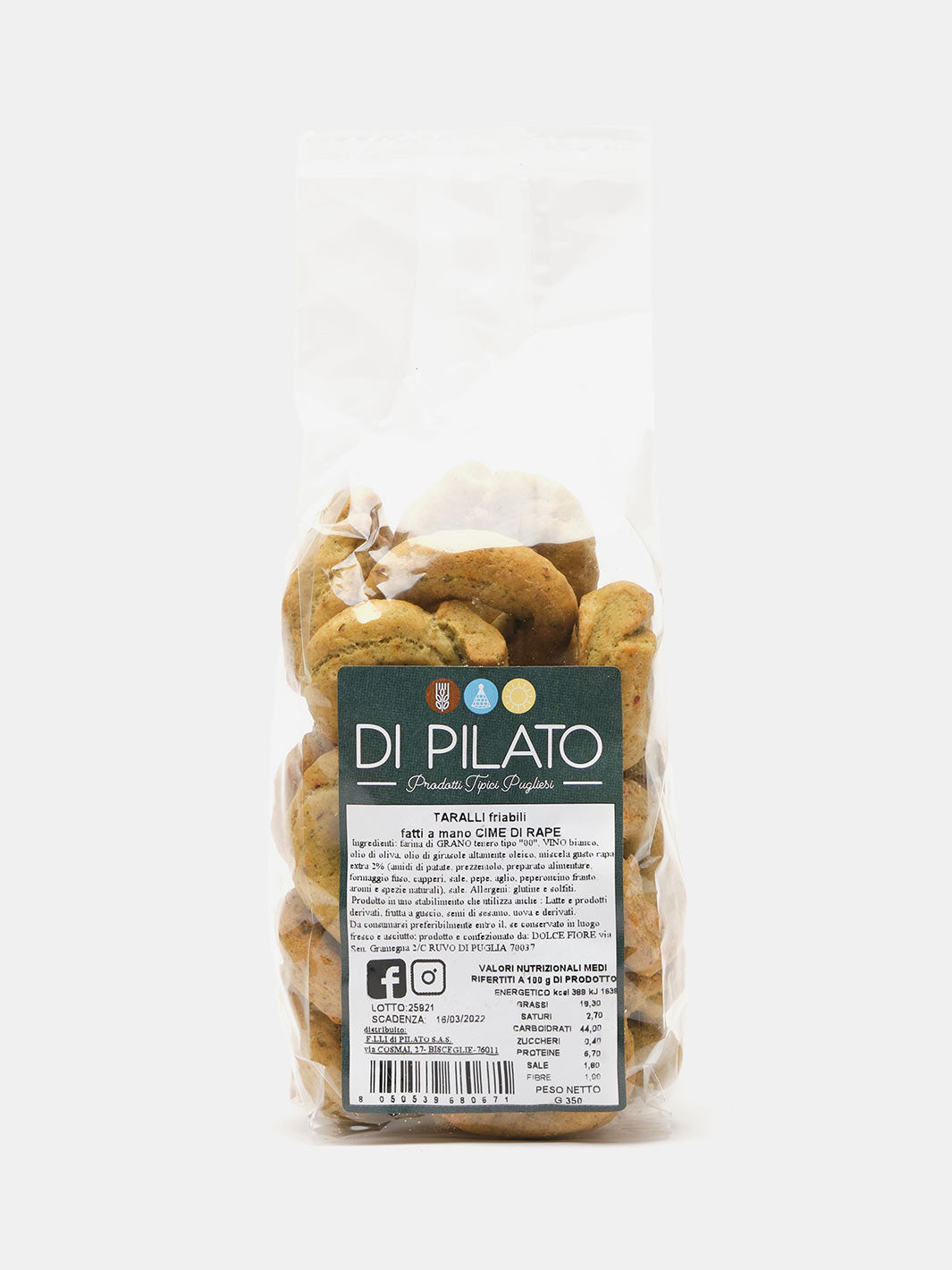 Taralli alle Cime di Rape da 350gr