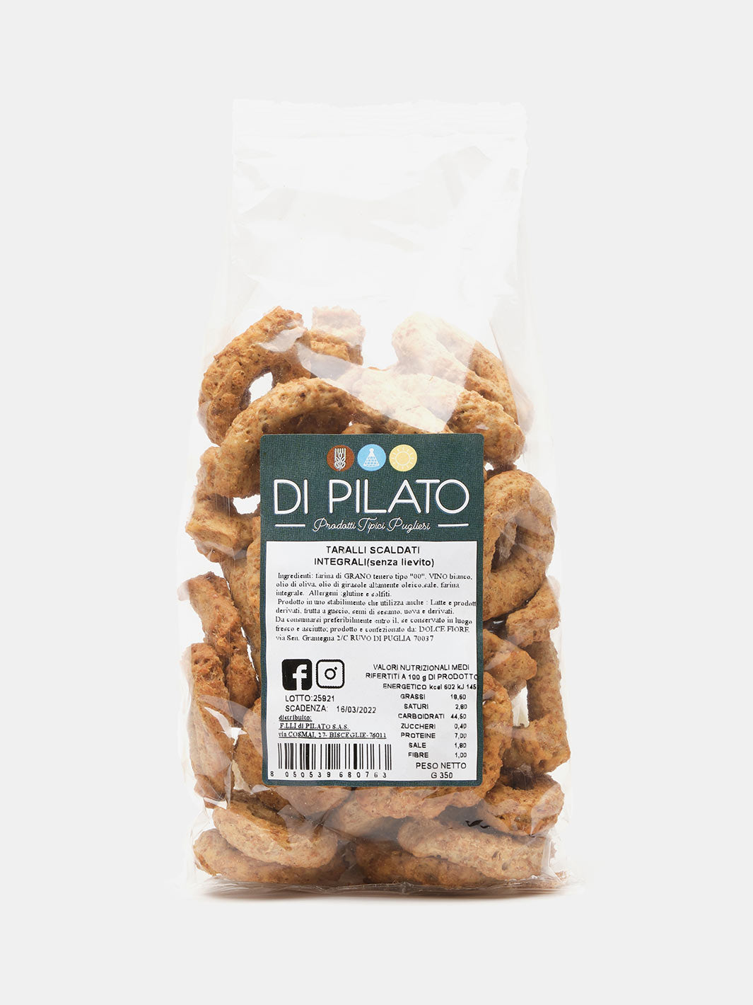 Taralli Integrali da 350gr