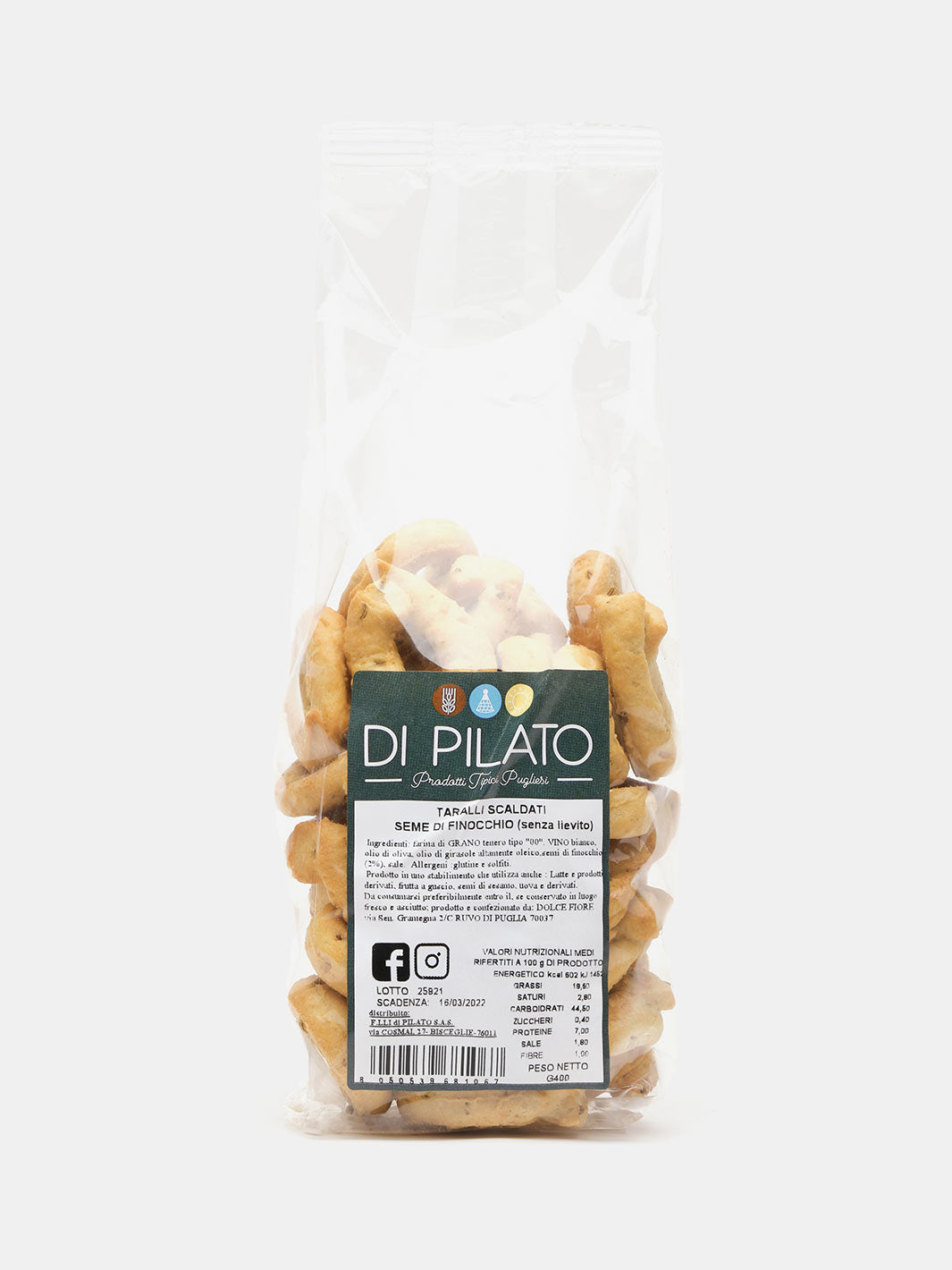 Taralli al Seme di Finocchio da 400gr